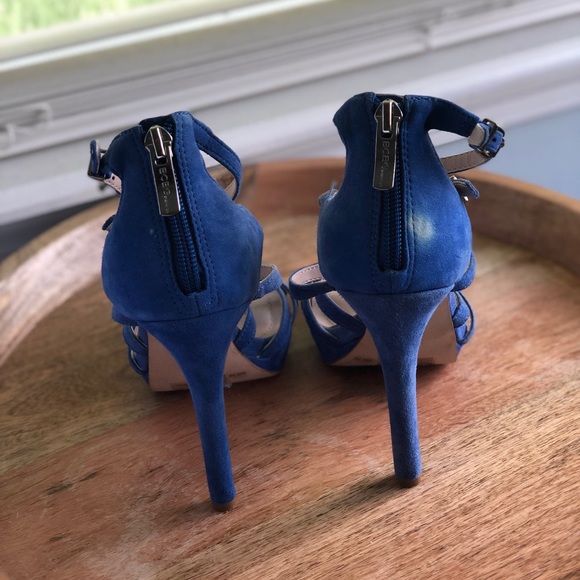 Never worn BCBG blue strap heels - Picture 4 of 5